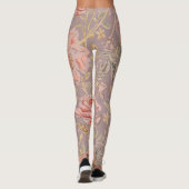 Luxury Peach Gold Roses with Rose Gold Leggings レギンス (裏面)