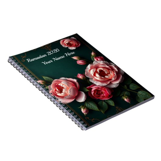 Luxury Peony Arabesque ノートブック (右側)