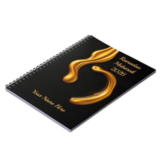 Luxury Perfume Vibe Islamic ノートブック (左側)