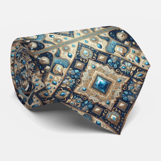 Luxury Persian Designer Style | Faux Silk Neck Tie ネクタイ (ロール)