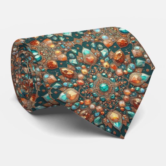 Luxury Persian Designer Style | Faux Silk Neck Tie ネクタイ (ロール)
