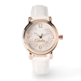 Luxury Personalized Birth Flower Watch Gift 腕時計