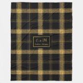 Luxury Personalized Blanket for Wedding Gift フリースブランケット (正面)