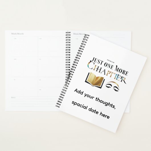 Luxury Personalized "Just One More Chapter Planner プランナー手帳 (ディスプレー)