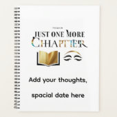 Luxury Personalized "Just One More Chapter Planner プランナー手帳 (正面)