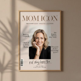 Luxury Personalized Mom | Custom Photo Magazine  ポスター