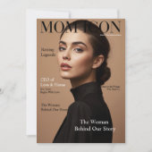 Luxury Personalized Mom Magazine Cover Photo  シーズンカード (正面)