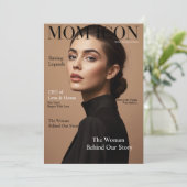 Luxury Personalized Mom Magazine Cover Photo  シーズンカード (スタンド正面)