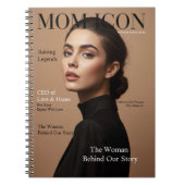 Luxury Personalized Mom Magazine Cover Photo  ノートブック (正面)