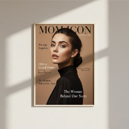 Luxury Personalized Mom Magazine Cover Photo Gift  ポスター