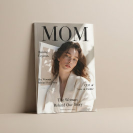 Luxury Personalized Mom Magazine Cover This elegan ポスター