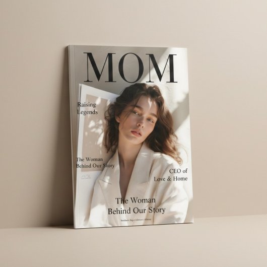 Luxury Personalized Mom Magazine Cover This elegan ポスター