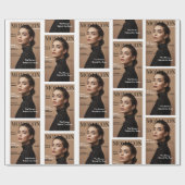 Luxury Personalized Mom Photo Custom ラッピングペーパー (フラット)