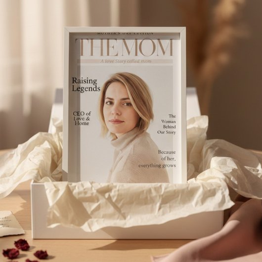 Luxury Personalized Mother’s Day Magazine Cover ポスター