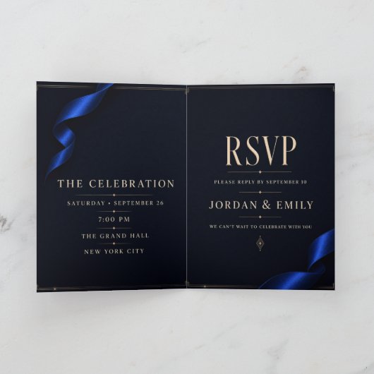 Luxury Personalized Party Invitation Card シーズンカード (内部)