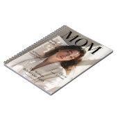 Luxury Personalized Photo Mom Magazine Cover ノートブック (左側)