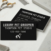 Luxury Pet Groomer Modern Bold Professional 名刺