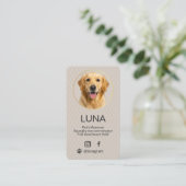 Luxury Pet Influencer Social Media 名刺 (スタンド正面)