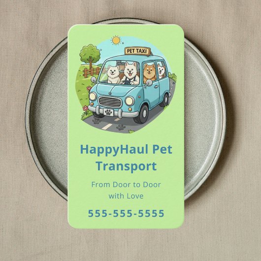 Luxury Pet Travel Concierge Pet Taxi Pet Chauffeur 名刺