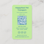 Luxury Pet Travel Concierge Pet Taxi Pet Chauffeur 名刺 (裏面)