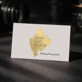 Luxury Photographer Gold Minimal Logo 名刺