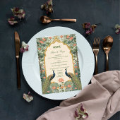 Luxury Pichwai Indian Wedding Menu メニュー