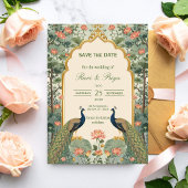 Luxury Pichwai Indian Wedding Save the Date