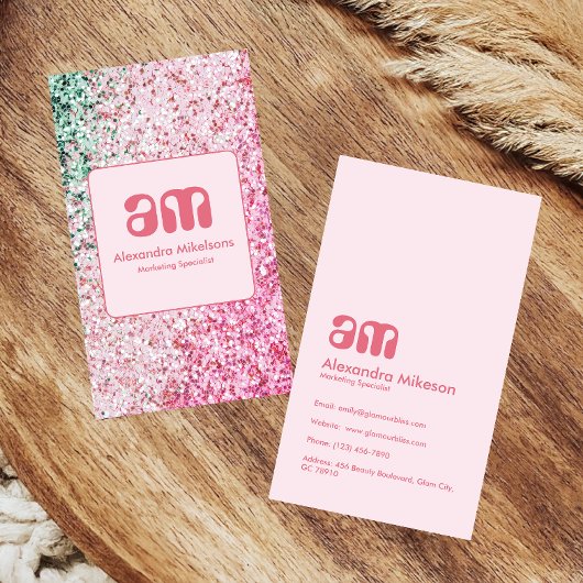 Luxury Pink Feminine Branding 名刺