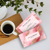 Luxury Pink Marble 名刺