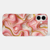 Luxury Pink & White Marble Phone Case - Elegant  Case-Mate iPhoneケース (裏面 (横))