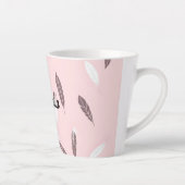 Luxury Popular Feathers Boho Collection カフェラテマグ (右)