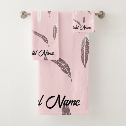Luxury Popular Feathers Boho Collection バスタオルセット (インサイチュ)
