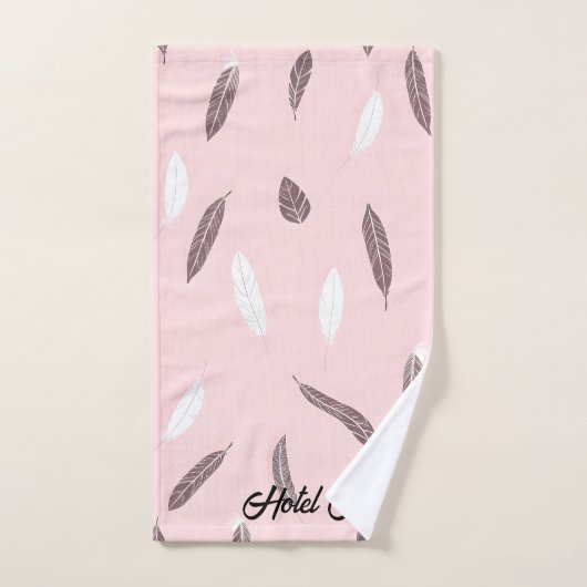 Luxury Popular Feathers Boho Collection バスタオルセット (ハンドタオル)
