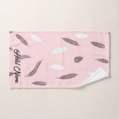 Luxury Popular Feathers Boho Collection バスタオルセット (ハンドタオル)