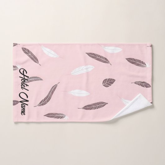 Luxury Popular Feathers Boho Collection バスタオルセット (ハンドタオル)