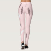 Luxury Popular Feathers Boho Collection レギンス (裏面)