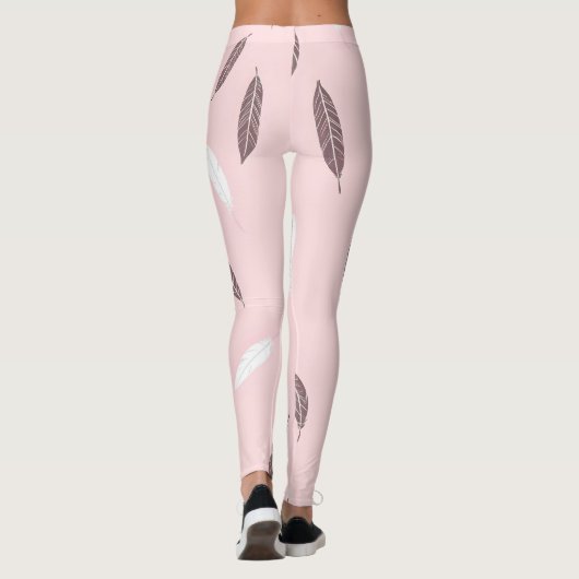 Luxury Popular Feathers Boho Collection レギンス (裏面)