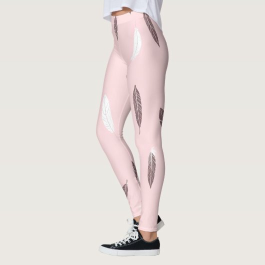 Luxury Popular Feathers Boho Collection レギンス (左)