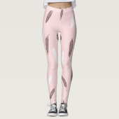 Luxury Popular Feathers Boho Collection レギンス (正面)