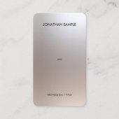 Luxury Premium Silk Paper QR Code Glamour Silver 名刺 (正面)