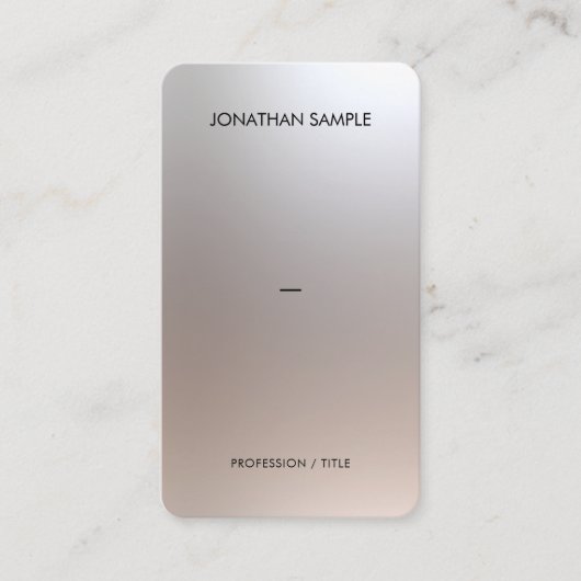 Luxury Premium Silk Paper QR Code Glamour Silver 名刺 (正面)