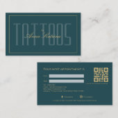 Luxury Premium Tattoo Artist Appointment 名刺 (正面/裏面)