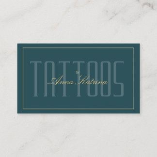 Luxury Premium Tattoo Artist Appointment 名刺