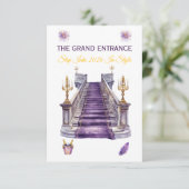 Luxury Purple & Gold New Year 2026 Invitation 招待状 (スタンド正面)