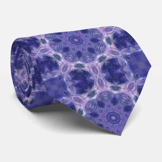 Luxury Purple Kaleidoscope Abstract Pattern  ネクタイ (ロール)