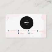 Luxury QR Code Beauty Business Card 名刺 (裏面)
