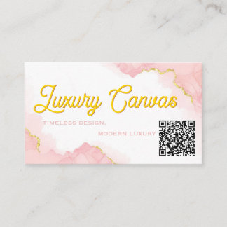 Luxury  QR Code Beauty Business Card 名刺