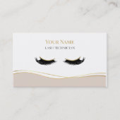 Luxury QR code Lash Technician 名刺 (正面)