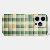 Luxury Quilted Fabric Pattern Case - Sage Green  Case-Mate iPhoneケース (裏面 (横))
