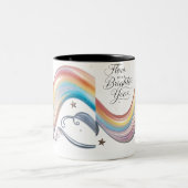Luxury Rainbow Flow Brighter Year Two-Tone Mug ツートーンマグカップ (中央)